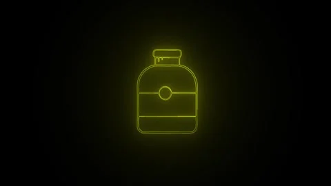 Bottole icon 4k animation. Stock Footage 306029481