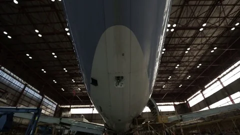 Bottom of airplane 스톡 동영상 77129426