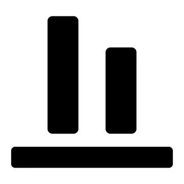 Bottom alignment Vector Icon Design Illustration Stock Illustration