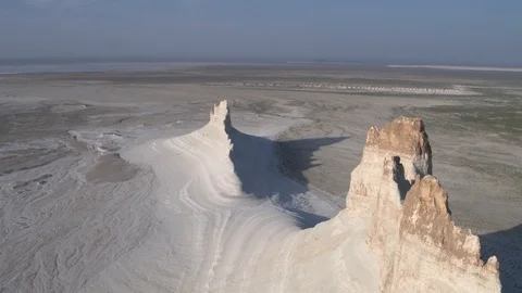 The bottom of the ancient dried up Tethys ocean remains of the salt mountains Stock Footage 123585860