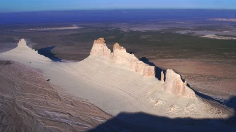 The bottom of the ancient dried up Tethys ocean remains of the salt mountains Stock Footage 123586737