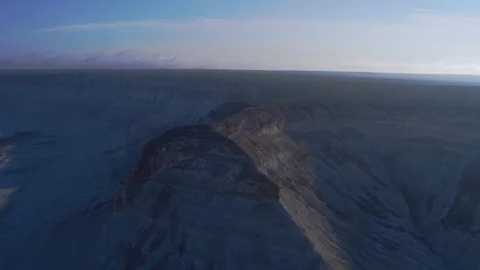 The bottom of the ancient dried up Tethys ocean remains of the salt mountains Stock Footage 123588691