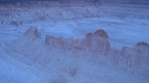 The bottom of the ancient dried up Tethys ocean remains of the salt mountains Stock Footage 123599157
