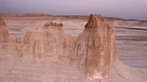 The bottom of the ancient dried up Tethys ocean remains of the salt mountains Stock Footage 123599942