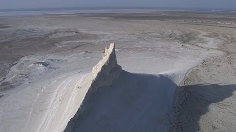 Bottom of the ancient dried-up Tethys ocean, the remains of the salt mountains Stock Footage 123699144