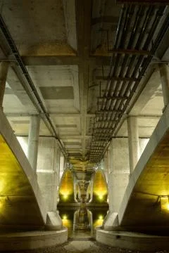 A bottom of a bridge Foto stock