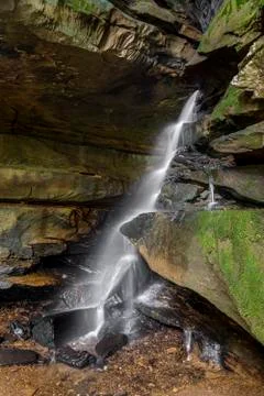 Bottom of Broken Rock Falls Foto stock
