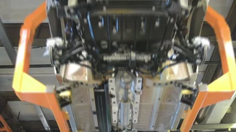 Bottom of the car. Time lapse Stock Footage 64806691