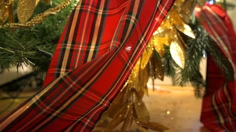 Bottom of Christmas Tree Stock Footage 74927239