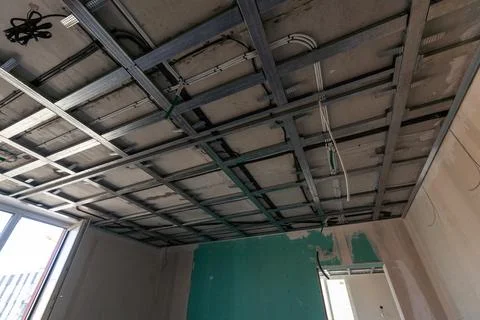 Bottom of the frame mounted ceiling Stock Photos