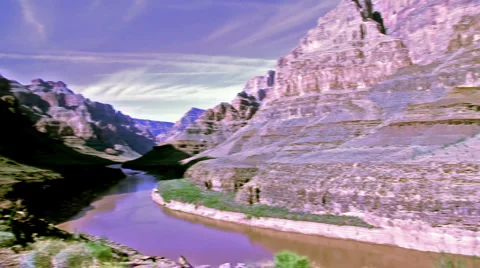 At the bottom of Grand Canyon Stock-Footage 6050322