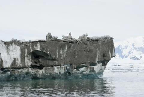 The bottom of the iceberg, which overturned. Foto stock