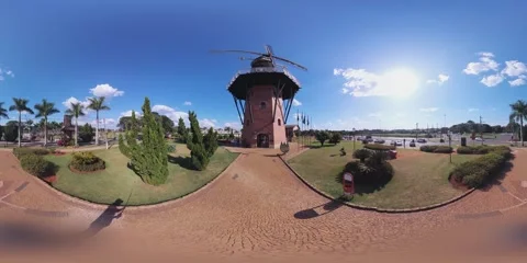 Bottom Mill View VR 360 Stock Footage 281174931