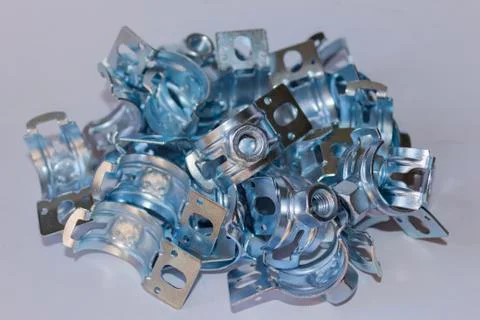 The bottom of the pipe holders Stock Photos