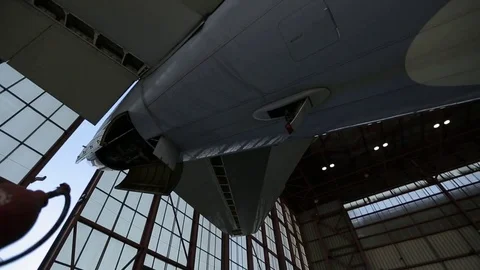 Bottom of plane Stock Footage 77129430