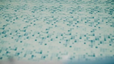  bottom of the pool filled with clear water Stock Footage 139413161