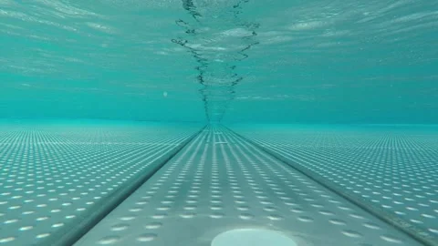 The bottom of the pool. underwater photography Video stock 135791096