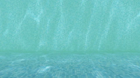 Bottom of the pool.Summer pool. Stock Footage 236716132