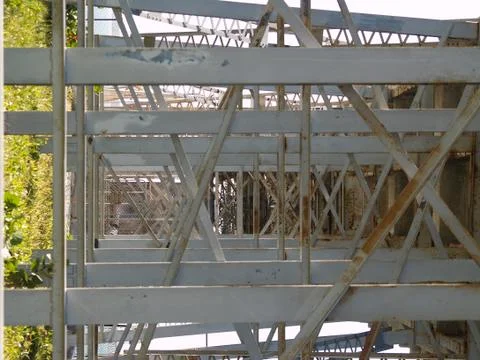 The Bottom Portion of a Bridge Stock Photos