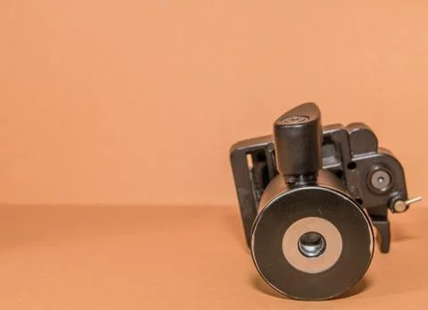 Bottom of quick release tripod head Stock Photos