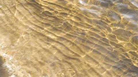Bottom of the river with fine sand background Stock Photos