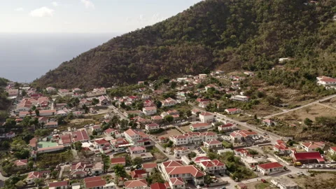 The Bottom, Saba - The Caribbean Stock Footage 139511607