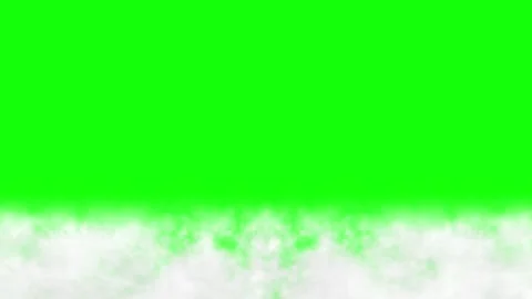 Bottom smoke green screen seamless loop animation Stock Footage 320098952