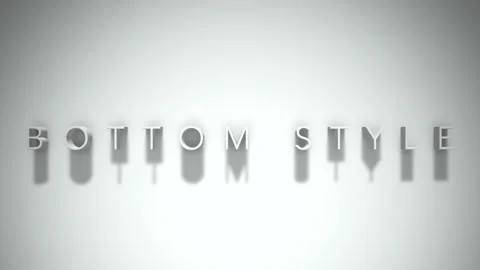 bottom style 3D title animation white te... | Stock Video | Pond5