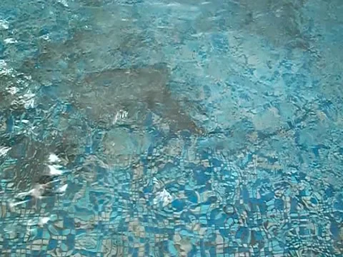 The bottom of a swimming pool Stock Footage 135423177