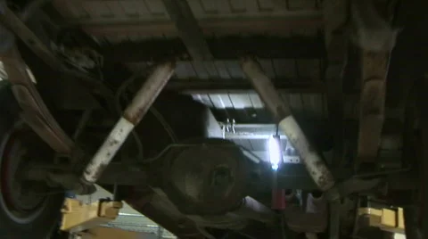 Bottom of Truck Video stock 359425