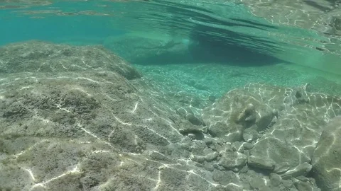 The bottom on underwater view Stock Footage 82618655