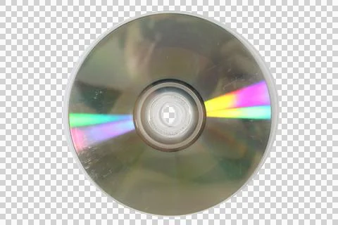 Bottom view of a blank compact disc with rainbow light reflection Stock Photos