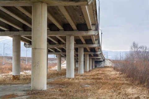 Bottom View on the Bridge. Foto stock