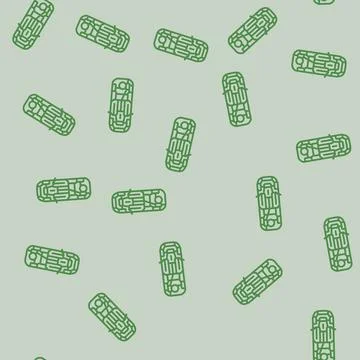 Bottom view car modern line seamless pattern Stock Illustration