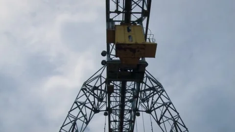Bottom view of the excavating eqiipment in process. Stock Footage 153376661