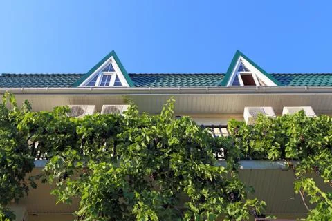 The bottom view on the house Fotos de archivo