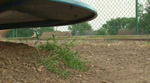Bottom view of merry go round Stock Footage