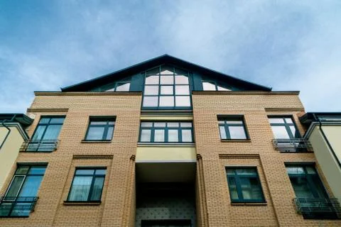 Bottom view of a modern building Stock Photos