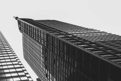 Bottom view of a modern building Stock Photos