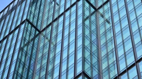 Bottom view of modern skyscraper Stock Photos