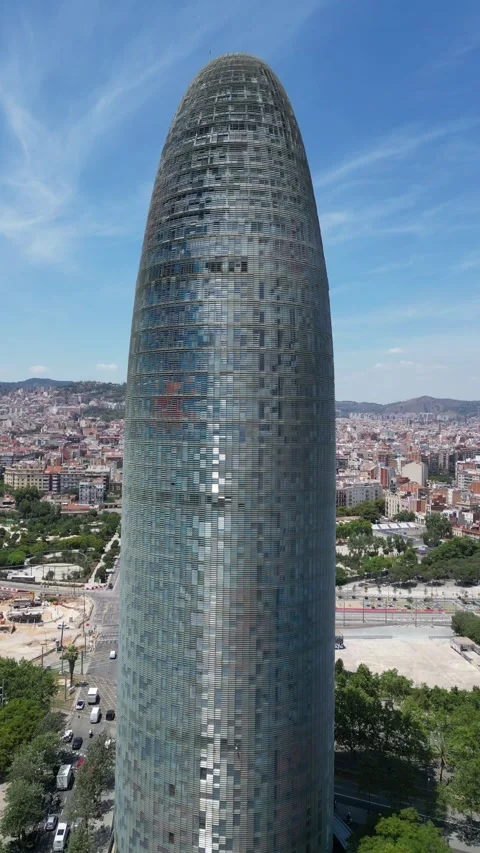 Bottom view of office building window close up, reflection and perspective. Stock Footage 244809086