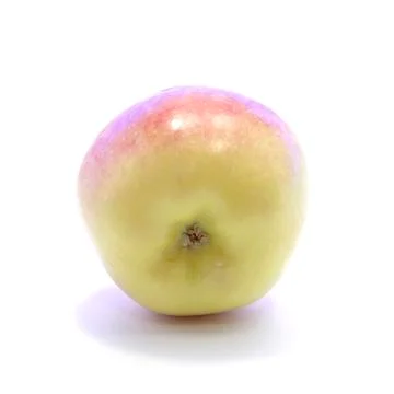 Bottom view red yellow apple Stock Photos