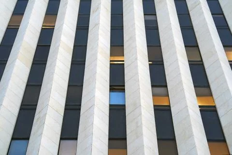 Bottom up view of a skyscraper Stock Photos