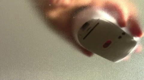 Bottom view of working with a computer mouse Stock Footage 46742546