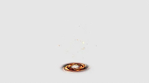 Bottom vortex from which shards of fire float scattered Isolated by Alpha Stock Footage 164560460
