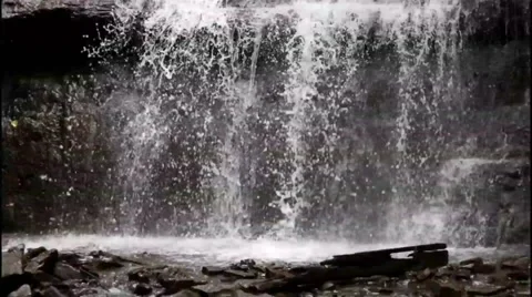 Bottom Of Waterfall Stock Footage 50614428