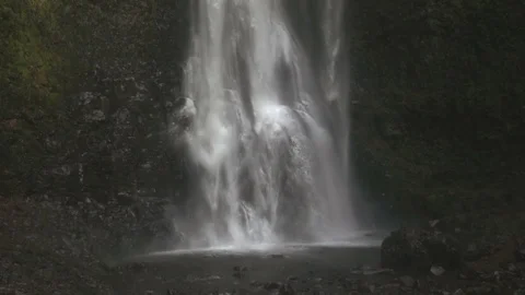 Bottom of a waterfall Stock Footage 87946679