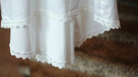Bottom wedding dress Vídeos de archivo 35276072