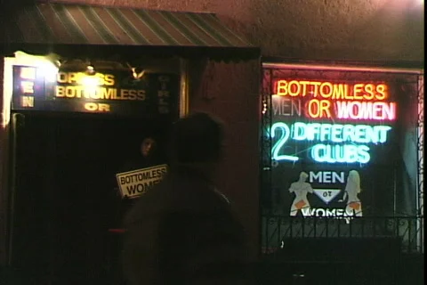 Bottomless Club Stock Footage 816569
