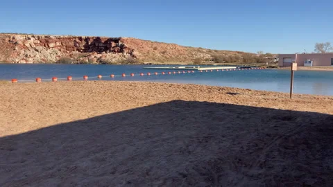 Bottomless Lakes State Park Lea Lake Stock Footage 143945007